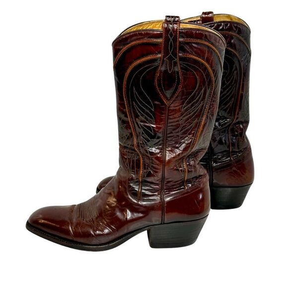 Dan Post Other - DAN POST MEN’S Vintage Brown Leather Cowboy Boots Size 9 D